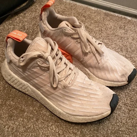 adidas gazelle silver green womens adidas NMD R1 Cream White Screaming Orange – Court Order main image 0